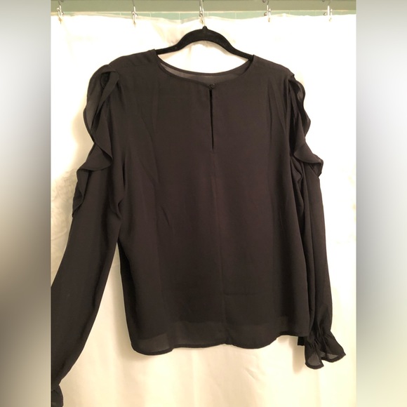 Forever 21 black blouse size 0X - Picture 2 of 10